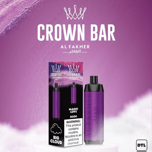 ALFAKHER CROWN BAR MAGIC LOVE - 8000 PUFFS