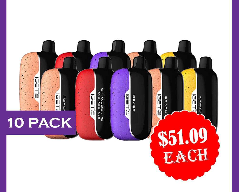 IGET MOON 5000 PUFFS - 10 PACK